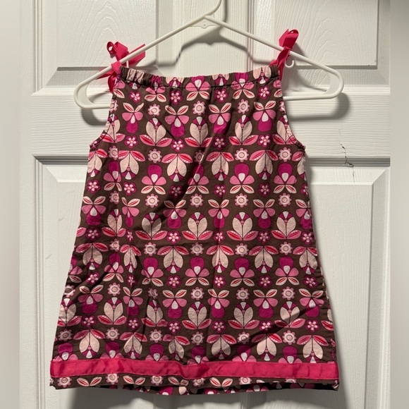 Hanna Andersson Floral Sleeveless Pillowcase Dress Girls Size 100 (4) - Picture 5 of 5